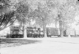 Great Northern Railway diesel locomotive number 602 at Coeur D'Alene, idaho, undated.