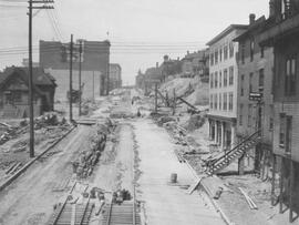 Seattle & Rainier Valley track, Seattle, Washington, circa 1909