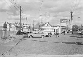 Yakima Valley Traction Company Electric Locomotive Number 298 at Yakima, Washington in November, ...