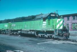 Burlington Northern 6595 at Spokane, Washington in 1977.