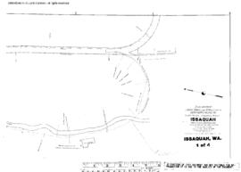 Plat Map of Northern Pacific Facilities at Issaquah, Washington, 1923