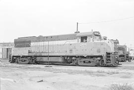 Burlington Northern diesel locomotive 5406 at Lincoln, Nebraska in 1972.