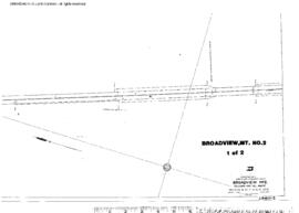 Plat Map of Great Northern Facilities at Broadview, Montana, 1953