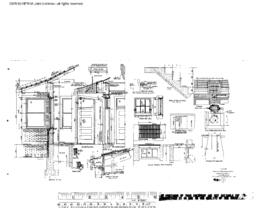 Northern Pacific Engineering Drawing, Depot at Wapato, Washington, 1926