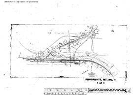 Plat Map of Northern Pacific Facilities at Phosphate, Montana, undated