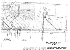 Plat Map of Great Northern Facilities at Williston, North Dakota, 1952