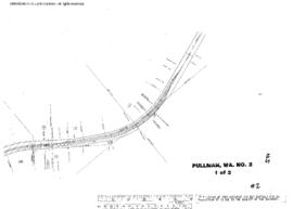 Plat Map of Northern Pacific Facilities at Pullman, Washington, undated