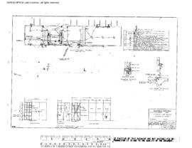 Northern Pacific Engineering Drawing, Motor Car House at Missoula, Montana, 1970