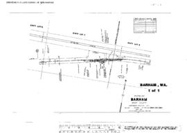 Plat Map of Northern Pacific Facilities at Barham, Washington, 1952