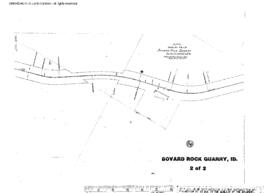 Plat Map of Northern Pacific Facilities at Bovard Rock Quarry, Idaho, 1922