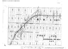 Plat Map of Northern Pacific Facilities at Bellingham, Washington, 1912