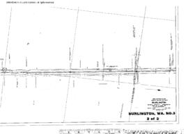 Plat Map of Great Northern Facilities at Burlington, Washington, 1950