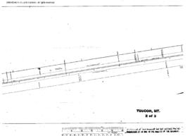 Plat Map of Northern Pacific Facilities at Tuscor, Montana, 1958