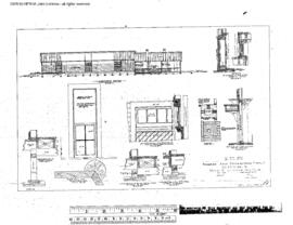 Great Northern Engineering Drawing, Depot at Fort Benton, Montana, 1900