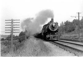 Northern Pacific  steam locomotive 1381 at Allentown, Washington, in 1941.