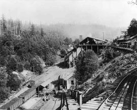 Pacific Coast Coal Company mine  at Coal Creek, Washington, circa 1920.