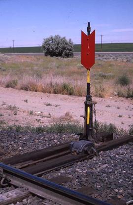 Burlington Northern switchstand at Glade, Washington, in 1986.