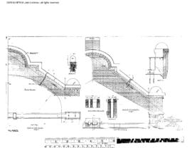 Northern Pacific Engineering Drawing, Depot at Ellensburg, Washington, 1909
