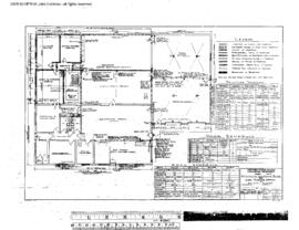 Northern Pacific Engineering Drawing, Building for Lemhi Telephone Company at Salmon, Idaho, 1967