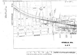 Plat Map of Milwaukee Road Facilities at Othello, Washington, 1918