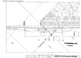 Plat Map of Great Northern Facilities at Floweree, Montana, 1913