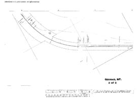 Plat Map of Northern Pacific Facilities at Quinns, Montana, 1945