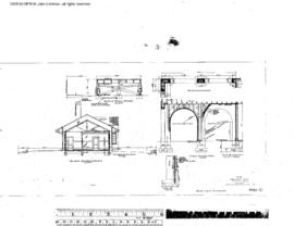 Northern Pacific Engineering Drawing, Depot at Cheney, Washington, 1929