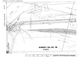 Plat Map of Great Northern, Northern Pacific Facilities at Everett, Washington, 1921