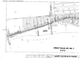 Plat Map of Great Northern Facilities at Great Falls, Montana, 1964