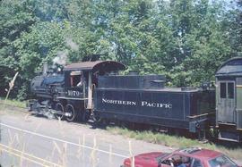 Lake Whatcom Railway Steam Locomotive Number 1070 at Wickersham, Washington in July, 1986.