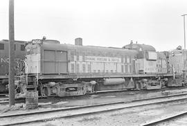 Burlington Northern diesel locomotive 4050 at Vancouver, Washington in 1971.