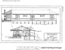 Spokane, Portland, and Seattle Railway Engineering Drawing, Freight House (Oregon Electric Railwa...