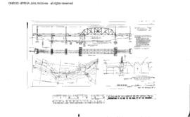 Northern Pacific Engineering Drawing: General Plan/Elevation/Map, Bridge 81 - Cowlitz River, Sout...