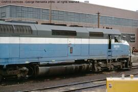 Burlington Northern Diesel Locomotive 436 at Denver, Colorado, 1974