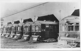 Seattle & Rainier Valley Railway Car 111 with 115 in Seattle, Washington, 1915