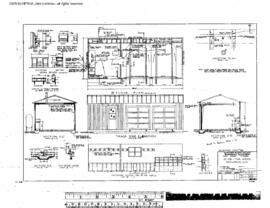 Northern Pacific Engineering Drawing, Tool House, 12 Foot X 28 Foot  at Rathdrum, Idaho, 1967