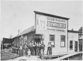 Club Saloon in Machias, Washington, circa 1910.