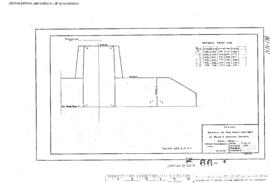 Spokane, Portland and Seattle Railway Engineering Drawing: Old West Abutment, Bridge 66.4 - Littl...
