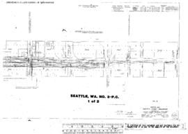 Plat Map of Pacific Coast Railroad Facilities at Seattle, Washington, 1916