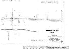 Plat Map of Spokane, Portland, and Seattle Railway Facilities at Martindale, Washington, 1915