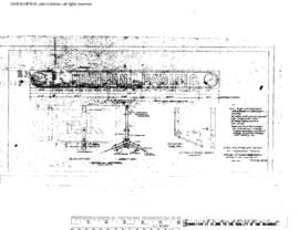Northern Pacific Engineering Drawing, Freight House at Moscow, Idaho, 1951