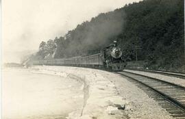 Great Northern Railway steam locomotive 1008 in Washington State, undated.