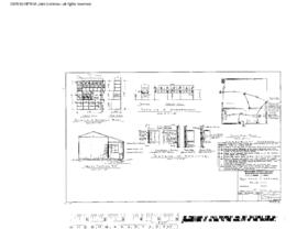 Northern Pacific Engineering Drawing, Tool House and Garage at Kelso, Washington, 1966