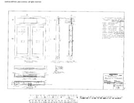 Burlington Northern Engineering Drawing, Unnamed Structure (Standard Plan), 1975