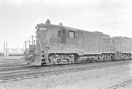 Burlington Northern diesel locomotive 1914 at Tacoma, Washington in 1971.