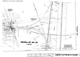 Plat Map of Great Northern Facilities at Helena, Montana, 1930