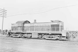 Spokane, Portland & Seattle Railway diesel locomotive number 54 at Spokane, Washington in 1976.