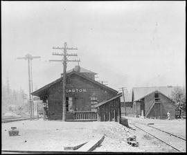 Northern Pacific station at Easton, Washington, in 1911.