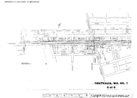 Plat Map of Northern Pacific Facilities at Centralia, Washington, undated