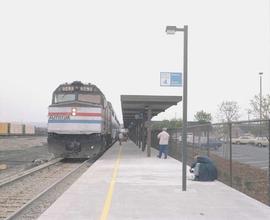 Amtrak station at Tacoma, Washington, in 1984.